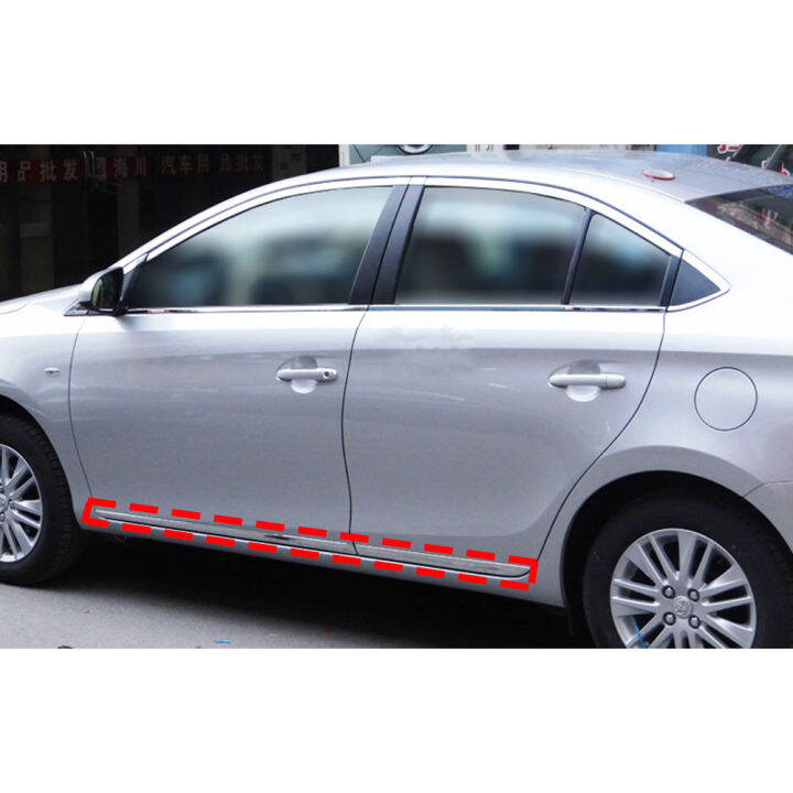Toyota Vios Door Moulding Chrome Door Protector Flat Body Side Molding