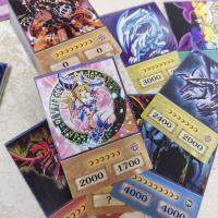 Yu Gi แฟลชการ์ดของเล่นพระอียิปต์ของขวัญการ์ดเกมคอลเลกชันมอนสเตอร์สาวผู้มีมนต์ดำมังกรขาวดวงตาสีฟ้า100ชิ้น