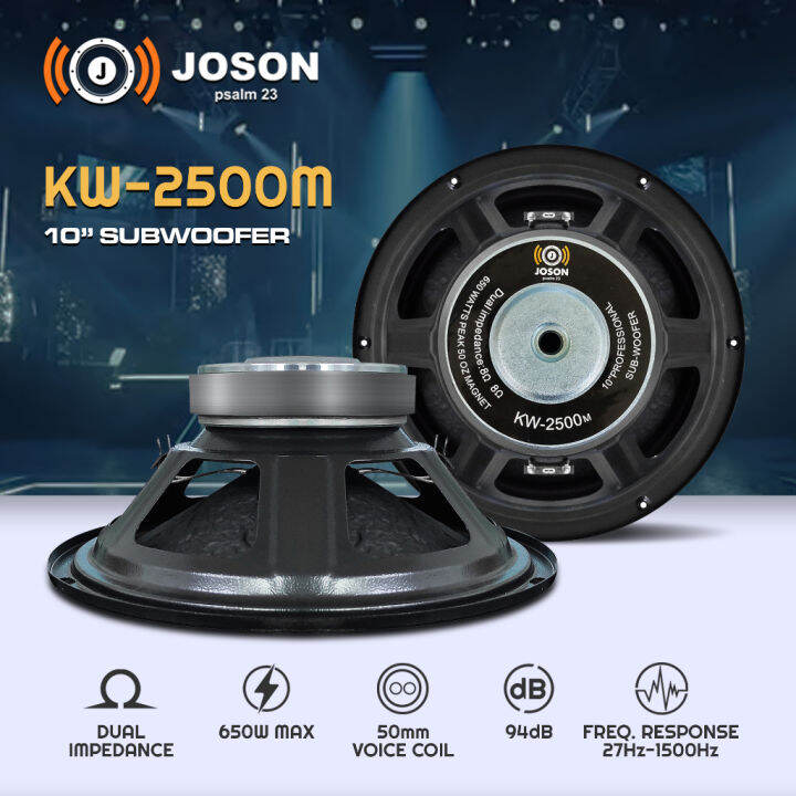JOSON Kw2500 10 Professional Hifi Subwoofer Lazada PH