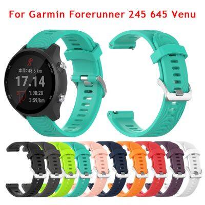 ✆❁℗ 20mm Watch Strap for Garmin Forerunner 245 245M 645 Wrist Smartwatch Band Silicone For Vivoactive3 3 Music Venu Bracelet