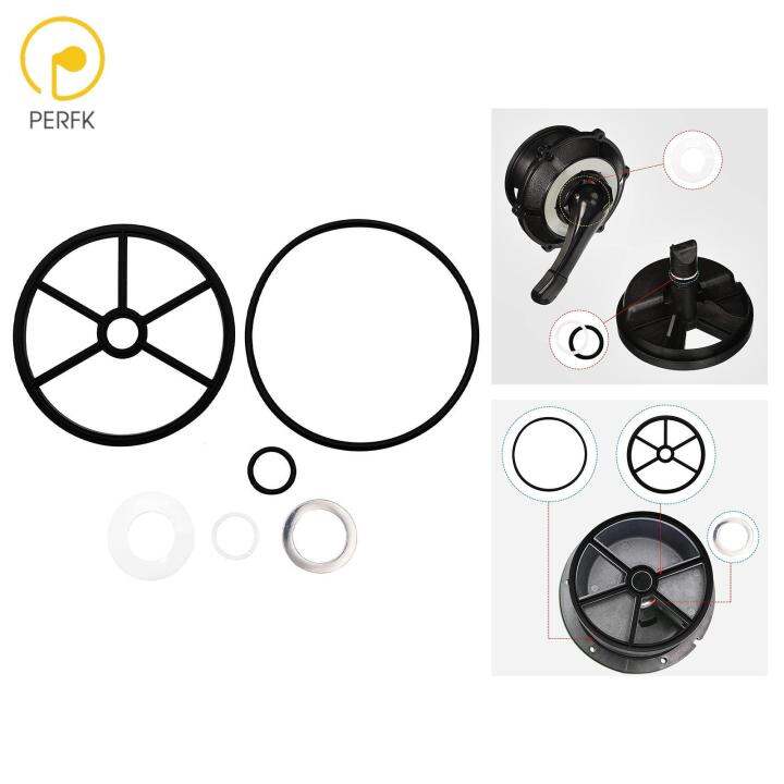 Perfk 6 Pieces Multiport Valve Gasket Durable Accessory Part Pools and