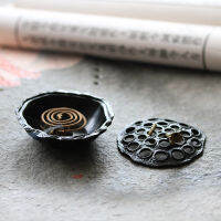 R Creative Zinc Alloy Lotus ธูป Burner Home Decor handcrafts COIL censer ผู้ถือบทความทางศาสนา Office ornaments