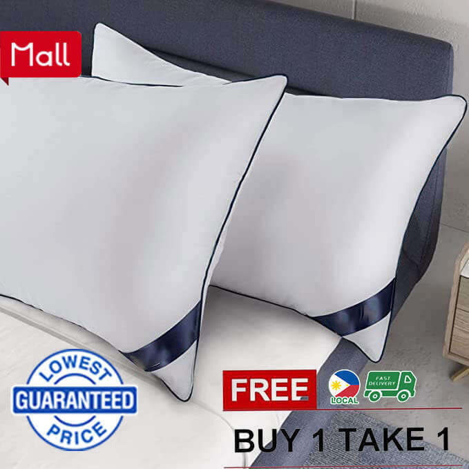 BUY 1 TAKE 1 Premium Hilton Hotel Pillow 42x67CM 1000Grams Camfortable