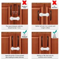 ♚♦❄ Baby Safety Cabinet Locks - Baby Proofing Cabinet Kitchen System for Drawers Cabinet Seat Toilet Seat Fridge Oven Appliance