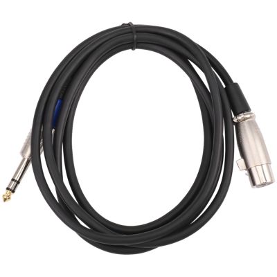 6.35mm 1/4 Inch TRS to XLR Male to Female Cable 3 Pin Female Plug Stereo Microphone Cable Audio Cord
