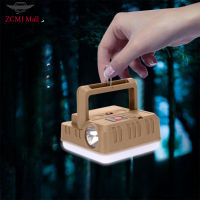 ZCMJ โคมไฟ Led แคมป์กลางแจ้งห้างสรรพสินค้าแหล่งกำเนิดไฟสองดวงโคมไฟฉุกเฉินไฟฉายพกพาอเนกประสงค์