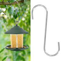 「มีของพร้อมส่ง」S-Shape Hook Stainless Steel Hanger Hook Courtyard Balcony Bird Feeder Accessory