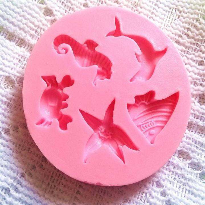 silicone-fondant-mold-for-baking-chocolate-candy-molds-for-baking-sea-animals-silicone-mold-sea-shell-fondant-mold-specimen-display-mold-epoxy-mold-silicone-molds-resin-molds