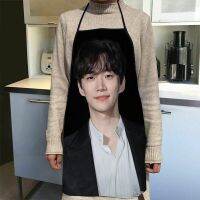 ปรับแต่ง Lee Jun Ho Kitchen Apron อาหารค่ำทำอาหารผ้ากันเปื้อนสำหรับผู้ใหญ่อุปกรณ์เบเกอรี่ผ้ากันน้ำพิมพ์ทำความสะอาดเครื่องมือ