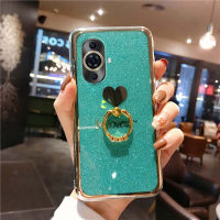 เคส Huawei Nova 11 Pro ซิลิโคนนิ่มรูปหัวใจแหวนอัญมณีป้องกันการชนสำหรับ Huawei Nova 11 Pro เคสฝาหลังโทรศัพท์