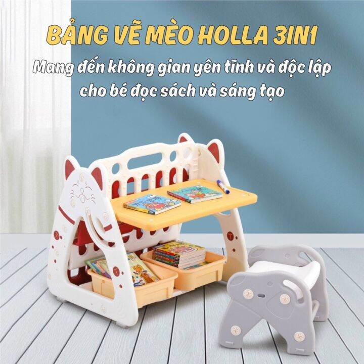 Hãy khám phá bảng vẽ mèo Holla 3in1, nơi bạn có thể thỏa sức sáng tạo với 3 mẫu mèo đáng yêu. Với chất liệu chất lượng cao và thiết kế tiện lợi, việc vẽ và xoá sẽ trở nên dễ dàng hơn bao giờ hết.