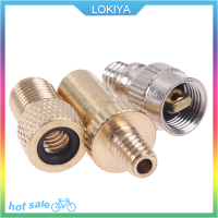 LOKIYA 3pcs จักรยาน presta TO Schrader Valve อะแดปเตอร์วาล์วขยายเครื่องมือปั๊ม