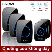 CACAZI A10 wireless doorbell 3Transmitter 3 Receiver 100