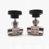 1/8" 1/4" 3/8" 1/2" BSP Equal female Thread SS 304 Stainless Steel Flow Control shut off Needle Valve Plumbing Valves