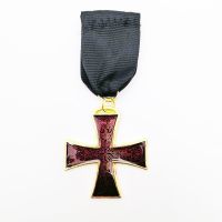 Templar Knight Red Cross Medal Jewelry 1870 Iron Cross EK2 Pn Military Meditation Masonic Knight Red Cross Jewelry Badge