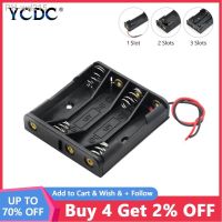 1X 2X 3X 4X Way ABS Battery Holder AAA Cell Storage Box With Cable Lead Arduino Power Supply For 1 2 3 4 Slots AAA Battery