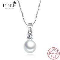 New 925 Sterling Silver Fine Women Jewelry Freshwater Pearl Zircon Pendant Necklaces 40 45 5cm Size Rhinestone Clavicle Choker