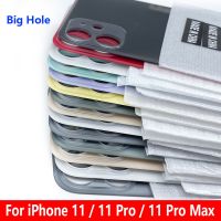 iPhone Back Glass Big Hole Battery Cover Panel Rear Door Housing Part With Adhesive