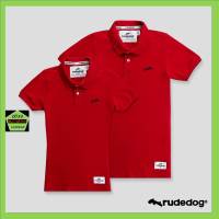 Rudedog เสื้อโปโล ชาย หญิง รุ่น Backslash  สีแดง