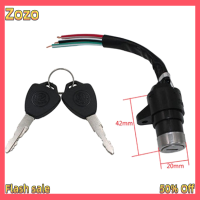 Zozo ✨Ready Stock✨ Electric Car Power LOCK สวิทช์กุญแจสากลไฟฟ้าจักรยานสกู๊ตเตอร์อุปกรณ์เสริมสำหรับ e-BIKE พวงกุญแจล็อคพลาสติก Power LOCK