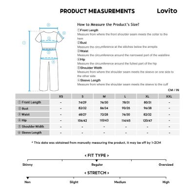 Lovito ชุดจั๊มสูท&amp;รอมเปอร์ มีสายคาด เข็มขัด มีกระเป๋า แต่งกระดุม แบบเรียบ สไตล์เพร็พพี่ L19D035 (สีน้ำเงิน)