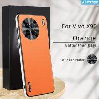 ซีรีส์ Anteen สำหรับ Vivo X90 Pro Plus Starlight ชุบเลนส์เคสกันกระแทกการป้องกันแบบรวมทุกอย่างปกหนังหรูหรา