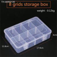 ◐ Adjustable 8 Grids Compartment Plastic Storage Box Jewelry Earring Bead Screw Holder Case Display Organizer Container