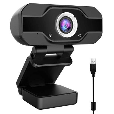 ZZOOI 1080P Full HD Webcam Network Live Online Class USB Driver Free For PC Computer Laptop Desktop Home Youtube Video With Microphone