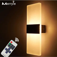 LED Wall Mounted Sconce Lights Modern Home Acrylic Wall Lamp Wireless Control Decor Living Room Bedroom Corridor Wall Lights