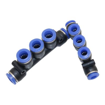 ；【‘； 3 Pcs 6Mm/8Mm 5-Way Slip Lock Quick Connectors Garden Irrigation Atomization Humidification System Nozzles Pipe Connector