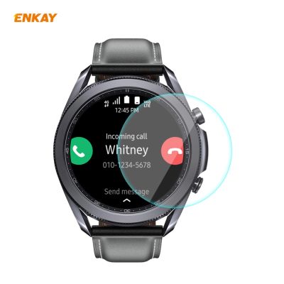 สำหรับนาฬิกา Samsung Galaxy 3หมวก ENKAY-Prince 0.2Mm 9H 2.15D กระจกนิรภัยขอบโค้งปกป้องหน้าจอภาพยนตร์ (ขายเอง)
