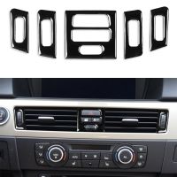 【hot】 for 3 E90 E92 E93 2005-2012 Air Conditioner Outlet Vent Decoration Cover Trim Decal Car Inner Accessories