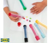 IKEA MÅLA มัวล่า ปากกาตัวปั๊ม (หลากสี/ 6)