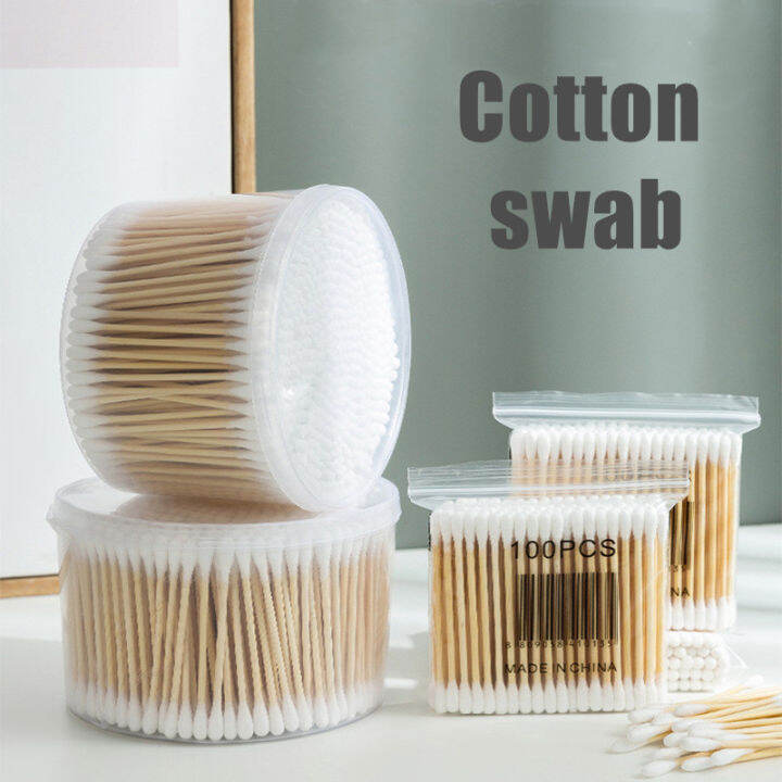 Cotton Buds สำลีก้านกระดาษ สำลีก้าน 500ก้าน วัสดุ ก้านไม้ สำลี ใช้ปั่น