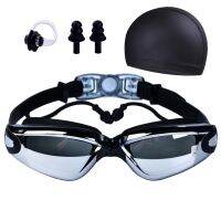 High Definition Waterproof Anti Fog Swimming Goggles for Men Women Adult Goggles Swimming Caps Earplugs Set Accessories Accessories