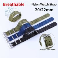 ❅✱┋ Nylon Watch Strap Band 20mm 22mm Watchband for DW for Seiko for Rolex for Samsung Waterproof Sport Breathable Bracelet Wristbelt