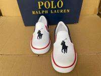 Ralphˉ Laurenˉ 20227-13 years old white canvas shoes literary boys and girls shoes