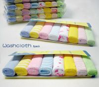 【DT】hot！ 8pcs Baby Soft Cotton Infant Washcloth Kids  Bathing Feeding Wipes