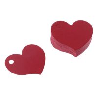 ✪【Kitchen best】50Pcs Heart Shape Blank Kraft Paper Card Gift Tag Label DIY Party Wedding Crafts