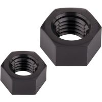 Hex Full Nuts Self Colour Black M2 M2.5 M3 M4 M5 M6 M8 M10 M12 Metric Hexagonal