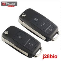 YIQIXIN กรอบกุญแจรีโมท2/3ปุ่มสำหรับ Volkswagen Vw Jetta Golf 4 5 6 Passat Beetle ที่นั่งสโกด้าโปโล B5 J28bio Tiguan CC