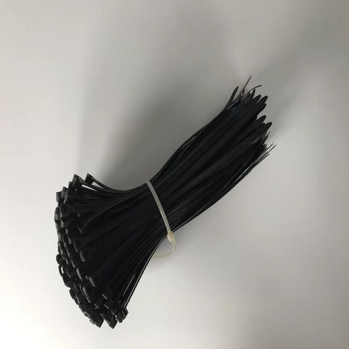 100pcs-3x150-3x80-3x100-self-locking-plastic-nylon-wire-cable-zip-ties-black-cable-ties-fasten-loop-cable-various-specifications