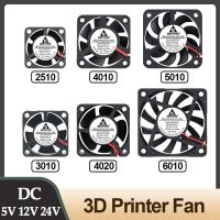 【YD】 Gdstime 5V 12V 24V Cooler 3010 4010 5010 6010 Brushless Exhaust 40MM 50MM Radiator Accessories Printer Cooling