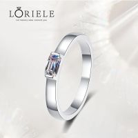 LORIELE เพชรโมอิส0.5Ct ขาวสำหรับผู้หญิงขนาด3*5มม. เครื่องประดับเพชรในห้องปฏิบัติการมรกตตัดได้รับการรับรองว่าเป็นเงิน925