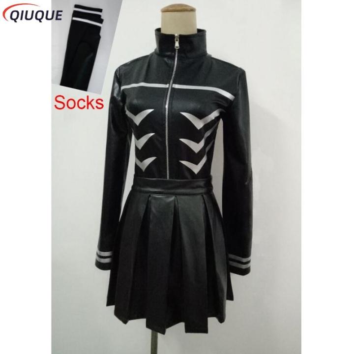 Anime Tokyo Ghoul Cosplay Costume Kaneki Ken Dress Women Uniform Girls  Battle Suit Full Set with Socks Custom Made Any Size 