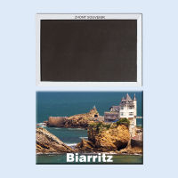 Biarritz sea view ชายฝั่งมหาสมุทรแอตแลนติกฝรั่งเศส 22474 พิพิธภัณฑ์ของที่ระลึกของที่ระลึกของนักท่องเที่ยวทั่วโลก; แม่เหล็กตู้เย็นของขวัญ-GEIWH MALL