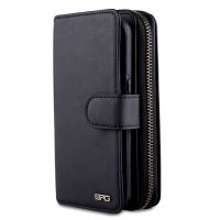 ♛❅♗ For Samsung Galaxy S8 Luxury Business Women Man Card Slot Leather Wallet Case Cover for Samsung S8 plus Zipper Phone Bag