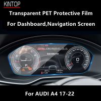 For AUDI A4 17-22 Dashboard,Navigation Screen Transparent PET Protective Film Anti-Scratch Repair Film Accessories Refit