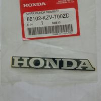 สติ๊กเกอร์HONDA 100มม.สีเทาพื้นดำติดครอบตัวถังดรีม SUPERCUB จำนวน1ชิ้นและรุ่นอื่นๆ