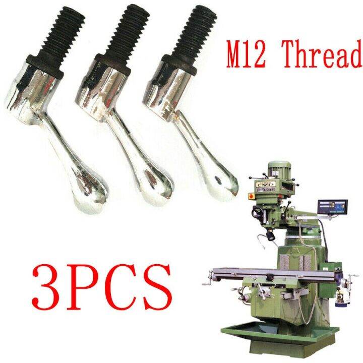 3Pcs NEW Part Head Milling Machine Table Lock Bolt Handle M12 Thread